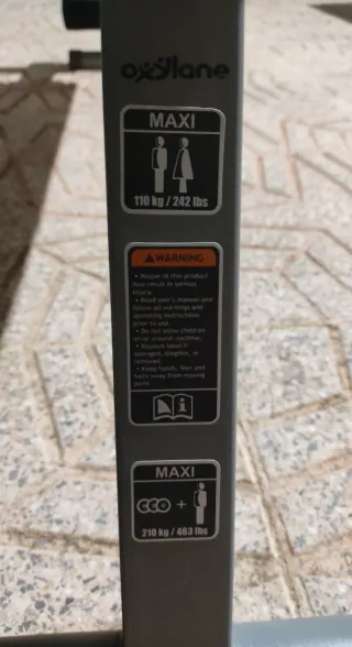 Banco de pesas plegable