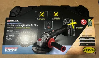 Amoladora Parkside Performance 20V