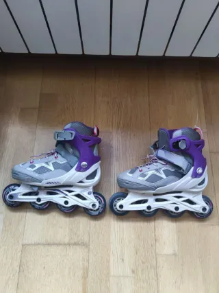 Patines Oxelo Morados y Grises