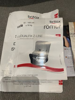 Silla coche Römer Dualfix Z-Line