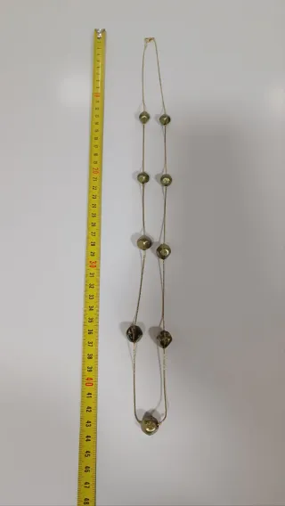 Lote 6 collares plata y negro