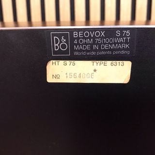 Pareja Altavoces Bang & Olufsen Beolab S75