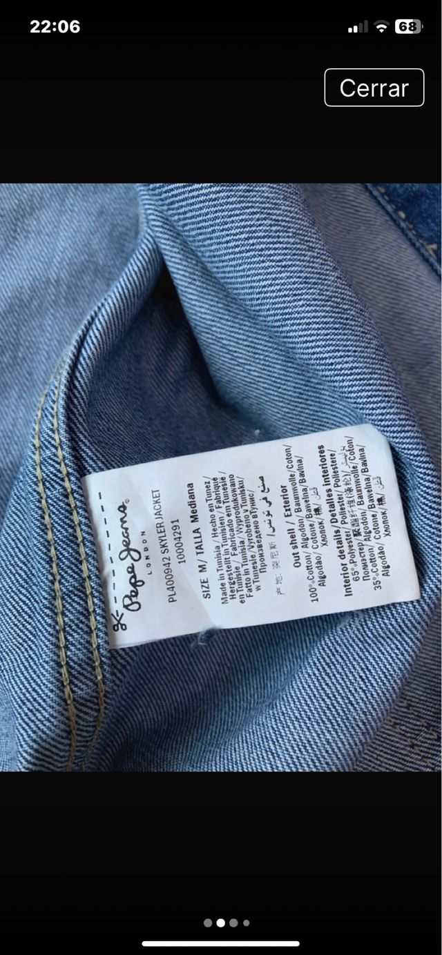 Chaqueta Vaquera Pepe Jeans Azul