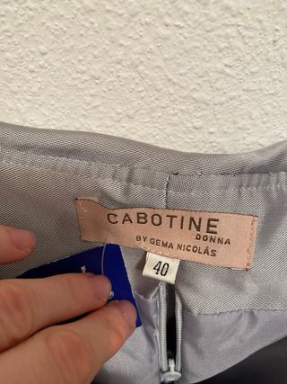 Vestido elegante gris y morado