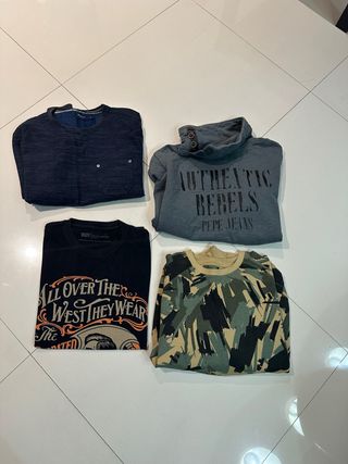 Lote Ropa Hombre: 4 Prendas pepe , levis y lois