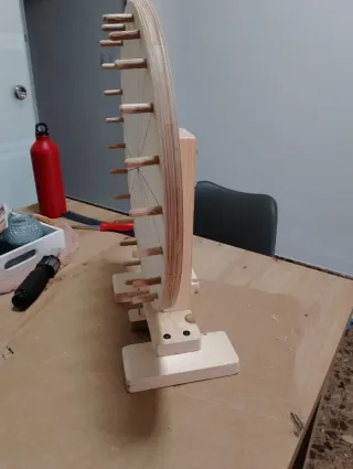 Ruleta de madera artesanal