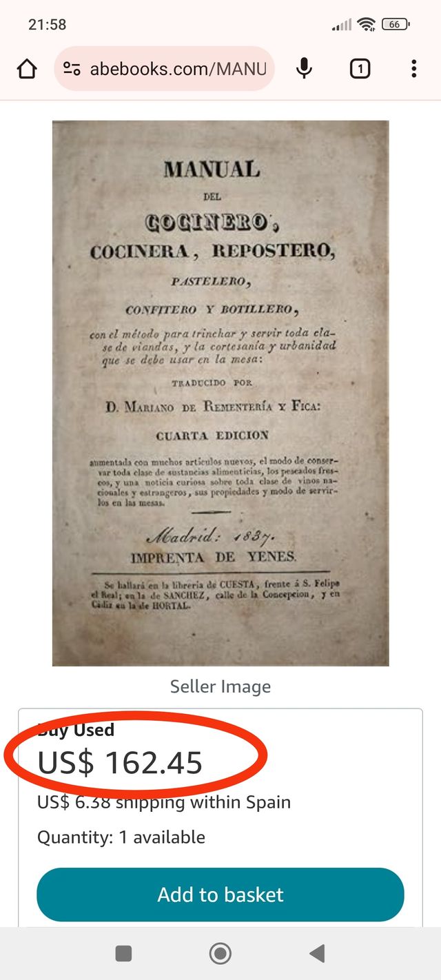 Manual del cocinero, cocinera, repostero, pasteler