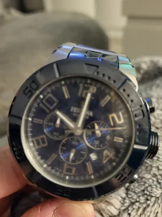 Reloj Festina Cronógrafo Azul y Plateado