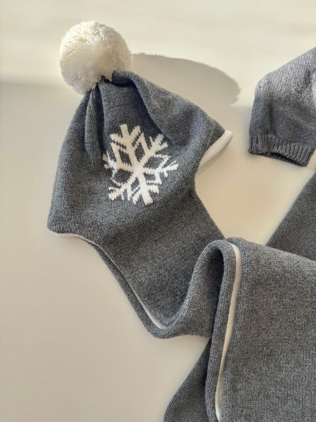 Set completo neonato fiocco di neve di Jacadi