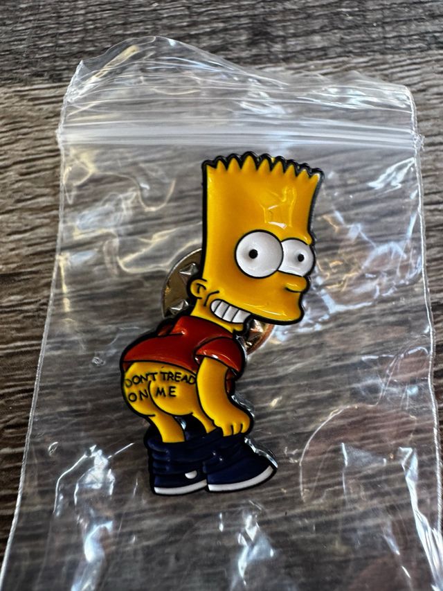 Pin Bart Simpson Don't Tread On Me