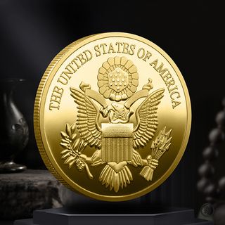 MONEDA DE COLECCIÓN BAÑADA EN ORO