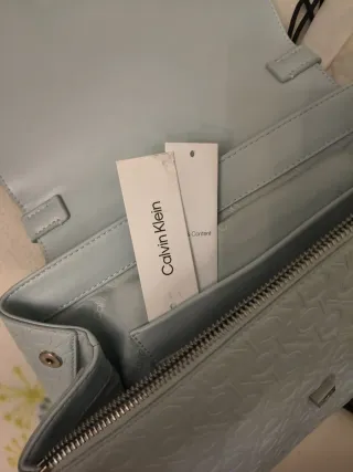 Bolso Calvin Klein Azul Claro Nuevo