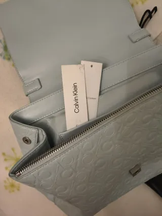Bolso Calvin Klein Azul Claro Nuevo