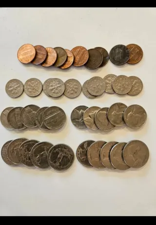 Nufilart Lote de monedas de Estados Unidos