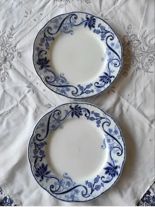 2 Piatti Richard 1900 Decorati Blu