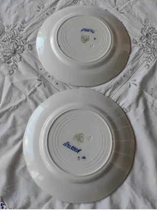 2 Piatti Richard 1900 Decorati Blu