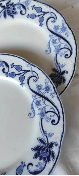 2 Piatti Richard 1900 Decorati Blu