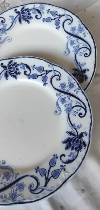 2 Piatti Richard 1900 Decorati Blu