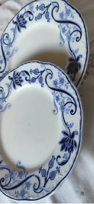 2 Piatti Richard 1900 Decorati Blu