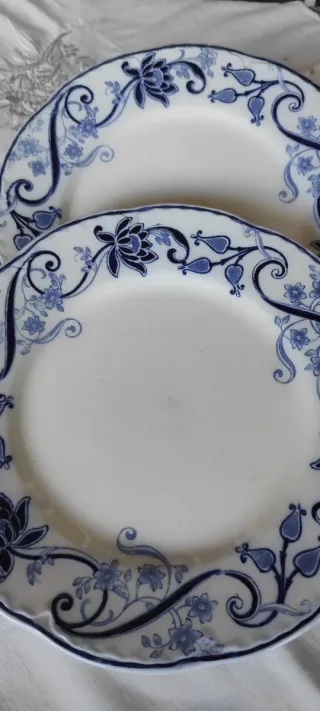 2 Piatti Richard 1900 Decorati Blu