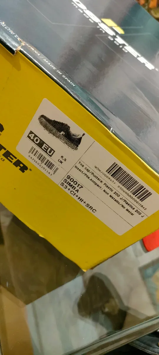 Zapatos de seguridad POSSTER negros y verdes