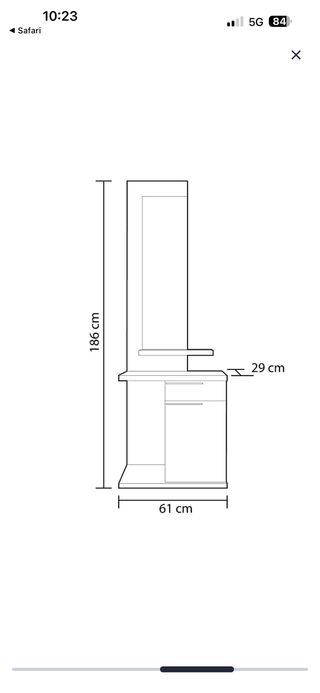 Mueble de entrada moderno con espejo