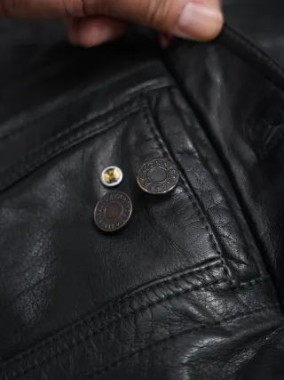 Cazadora Cuero Búfalo Levi's Trucker Talla L/M