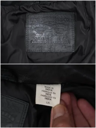 Cazadora Cuero Búfalo Levi's Trucker Talla L/M