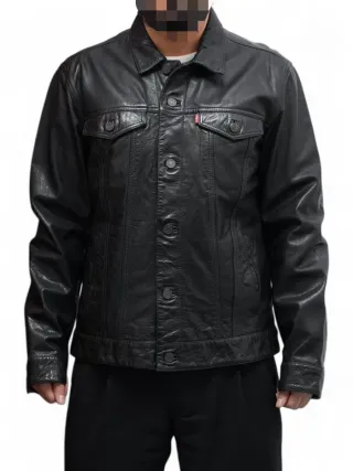 Cazadora Cuero Búfalo Levi's Trucker Talla L/M