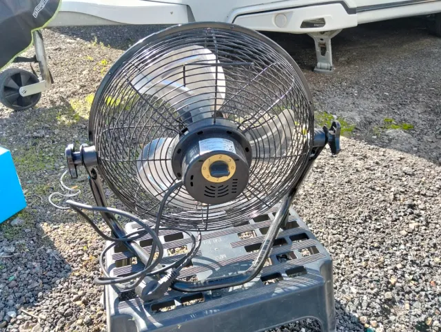 Ventilador Industrial EDM Negro/Plata