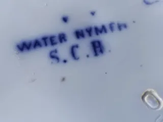 2 Piatti Richard 1880/90 Decorati Blu