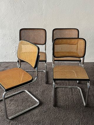 4 Sedie Cesca B32 Marcel Breuer, Vintage anni '70