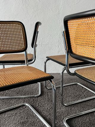 4 Sedie Cesca B32 Marcel Breuer, Vintage anni '70