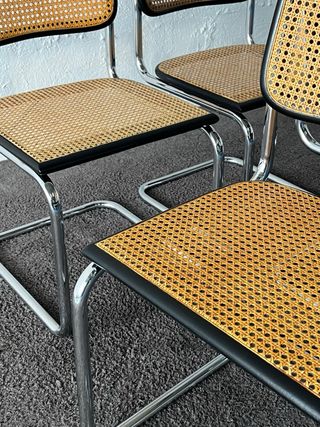 4 Sedie Cesca B32 Marcel Breuer, Vintage anni '70