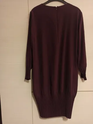 COS vestito plissettato vinaccia