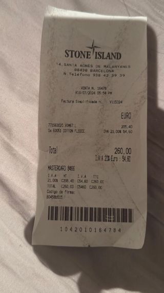 Jersey Stone Island Negro Talla S Nuevo