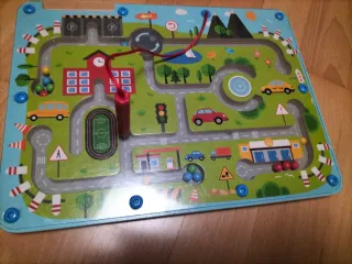 Juego Magnético Laberinto de Coches