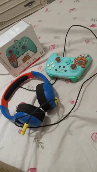Control Nintendo Animal Crossing + Cascos