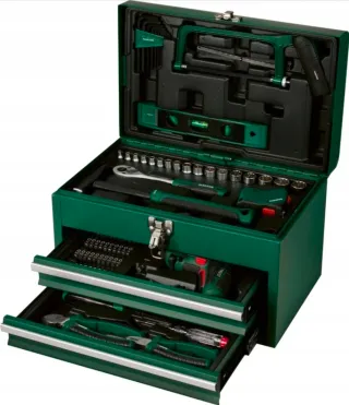 Caja Herramientas Metálica Verde N°3