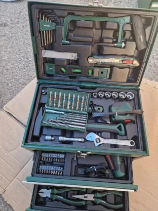 Caja Herramientas Metálica Verde N°3