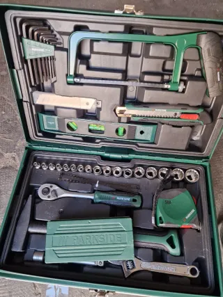 Caja Herramientas Metálica Verde N°3