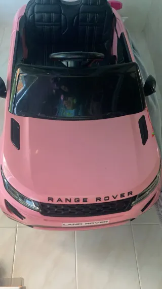 Coche Eléctrico Infantil Land Rover Rosa