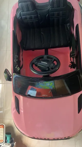 Coche Eléctrico Infantil Land Rover Rosa