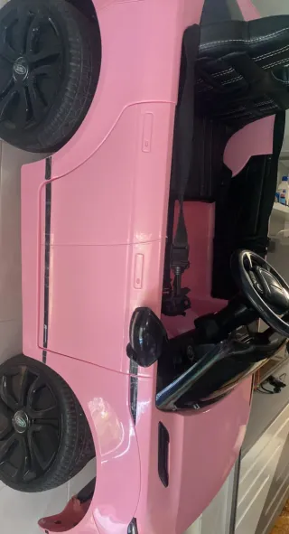 Coche Eléctrico Infantil Land Rover Rosa