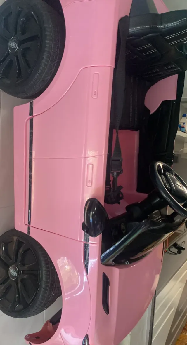 Coche Eléctrico Infantil Land Rover Rosa