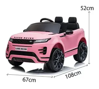 Coche Eléctrico Infantil Land Rover Rosa