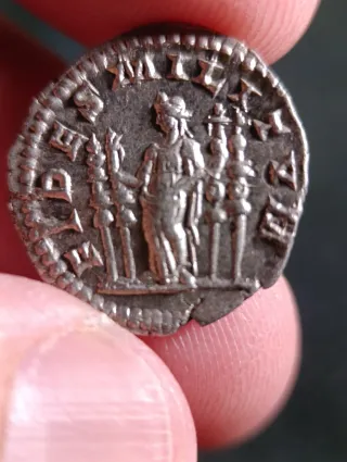 Moneda Romana Emperador Macrino