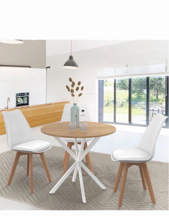 Due tavoli rotondi da pranzo IDMarket 80cm 45€ ciascuno