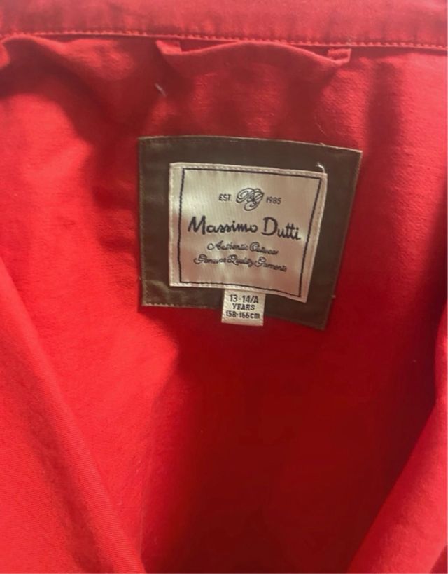 Chaqueta Massimo Dutti Roja Talla S