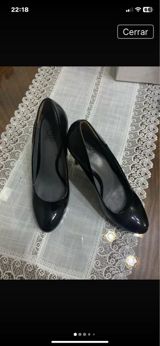 Zapatos de tacón negros Calvin Klein